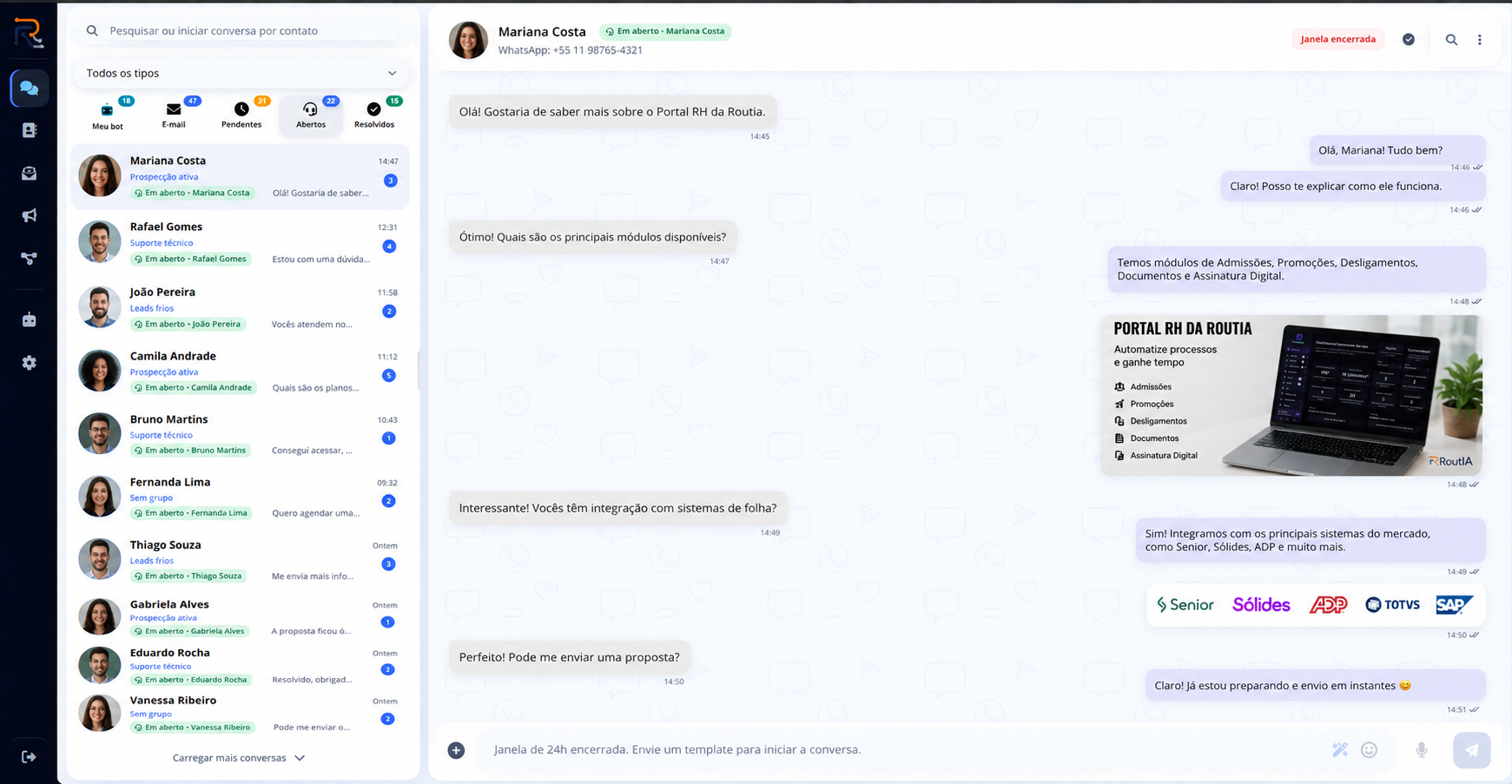 Routia One — Atendimento e Automação com IA